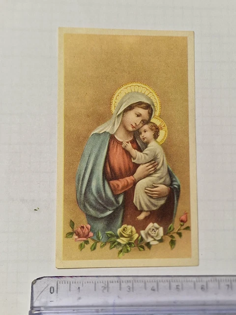 Santino Holy Card Orazione Madonna Delle Grazie NG 3226 ZA1119 ^