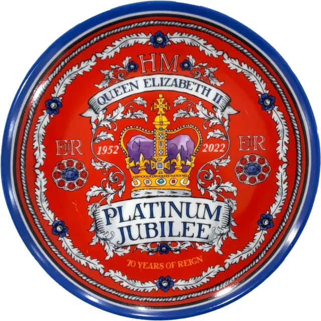 Platinum Jubilee Commemorative Plate Queen Elizabeth II Memorabilia 20cm