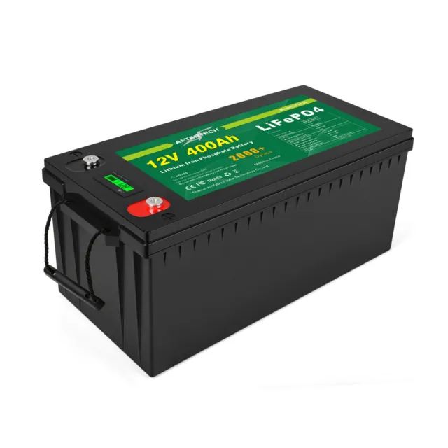 12V 400AH LIFEPO4 Paquete Batería Recargable Litio Hierro Fosfato Pila