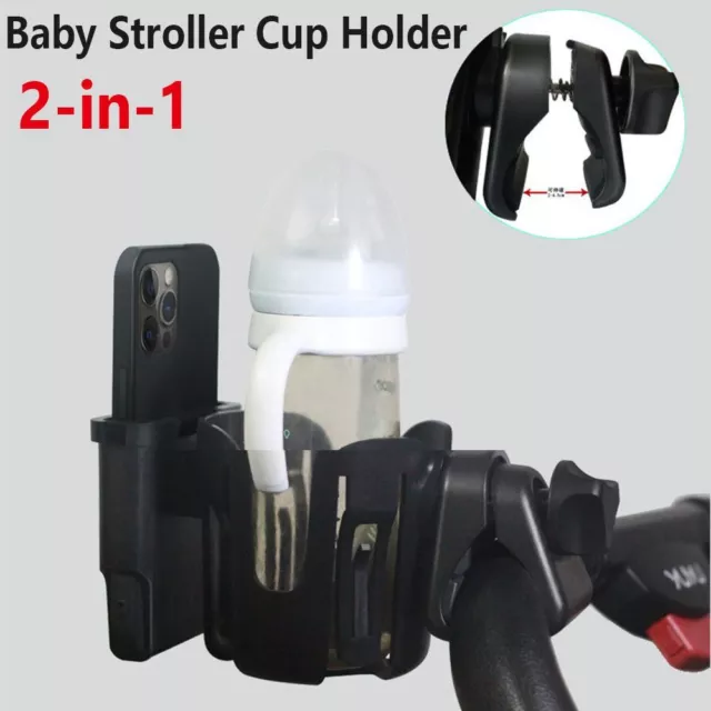 Baby Stroller Cup Holder Mobile Phone Case Bike Bottle Holder Water Cup Holder