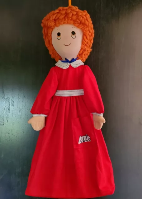 Little Orphan Annie Knickerbocker Hanging Diaper Storage 1982 Yarn Hair Vintage