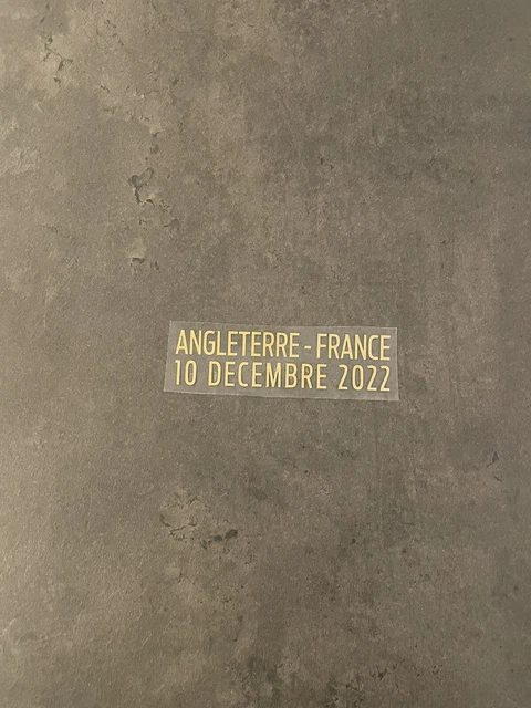 Patch Match Angleterre-France – Quart De Finale Coupe Du Monde 2022