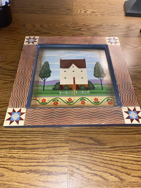 Heartwood Creek Enesco Jim Shore Main Street Cabin Framed. Free Shipping! :)