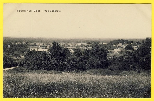 cpa Picardie 60 - FLEURINES (Oise) Vue Générale du Village