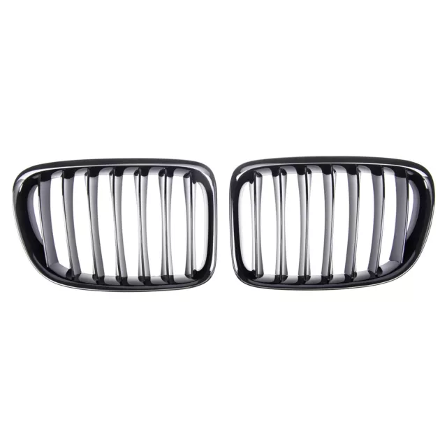 2 Grille De Calandre Noir Brillant Look M Performance Pour Bmw X1 E84 2009-2014