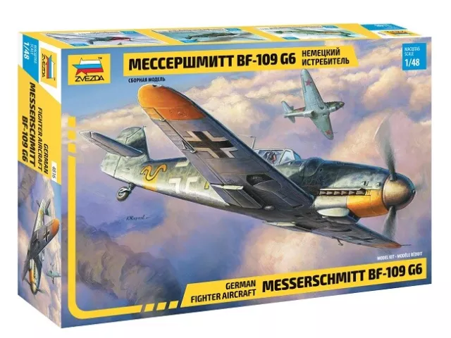 Zvezda 4816 - 1/48 WWII Allemand Messerschmitt Bf-109 G6 - Neuf
