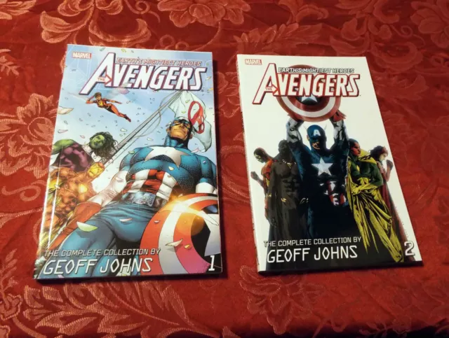 Avengers Complete Collection By Geoff Johns Vol 1 & Vol 2 TPBs Marvel Comics OOP