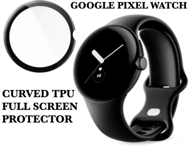 Google Pixel Watch 1 / 2 Screen Protector Full Cover Curved Edge 3D Flexible