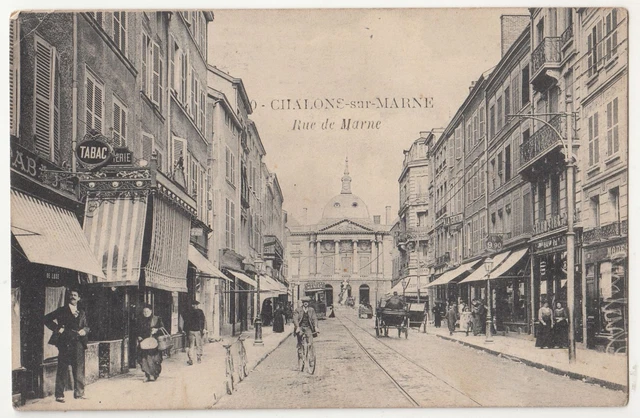 Ak Chalons - Sur - Marne / En - Champagne Rue De Marne France 1 Wk Iww