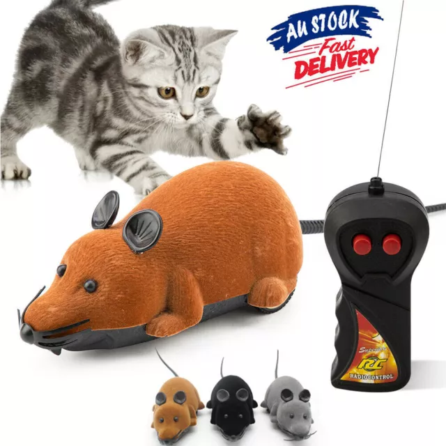 Remote Control RC Rat Mouse Wireless For Cat Dog Pet Toy Novelty Gift Funny Hot