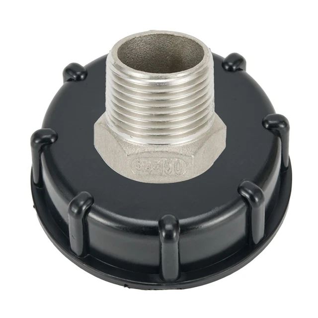 Connessione Tubo Giardino Adattatore Per Serbatoio IBC Marino Valvola Di Controllo Uscita Valvola Di Inter Rubinetto Ottone S60x6