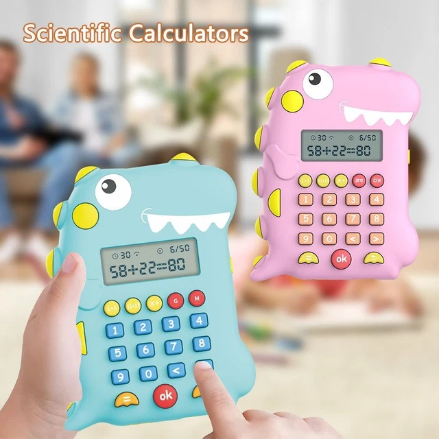 Math Calculator Calculators Montessori Toys with Music Dinosaur Math Toys