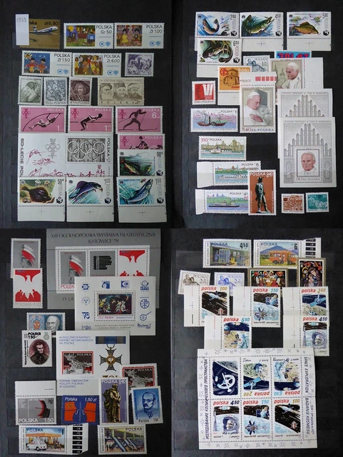 Polen, Poland, 1979  MNH/postfrisch, komplett Jahrgang mit Bl.76
