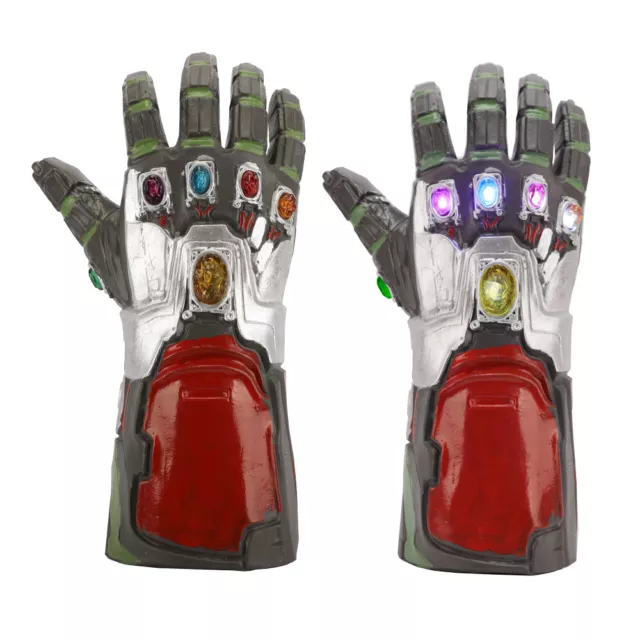 Avengers Endgame Infinity Gauntlet Iron Man LED Gloves Tony Stark Cosplay Props