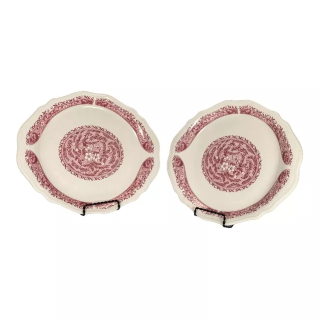 Syracuse China Steak Plates USA Strawberry Hill Restaurant Ware Oval Set of 2