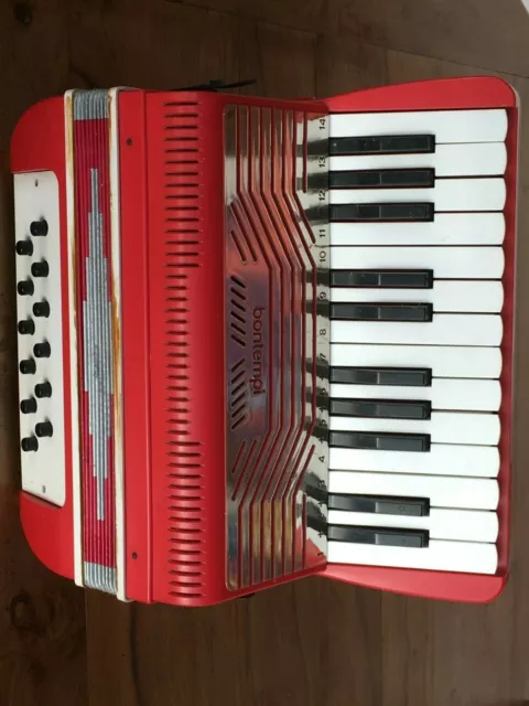 piano vintage enfant bontempi avril + tabouret sur 3 pieds Dans sa boîte  origine