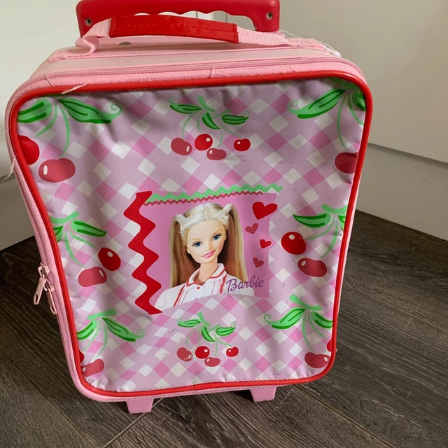 Vintage Barbie Wheeled Pullalong Travel Suitcase