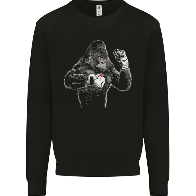 Boxing Gorilla MMA Mixed Martial Arts Boxer Mens Sweatshirt Jumper
