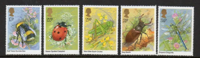 GB 1985 Insects unmounted mint set stamps