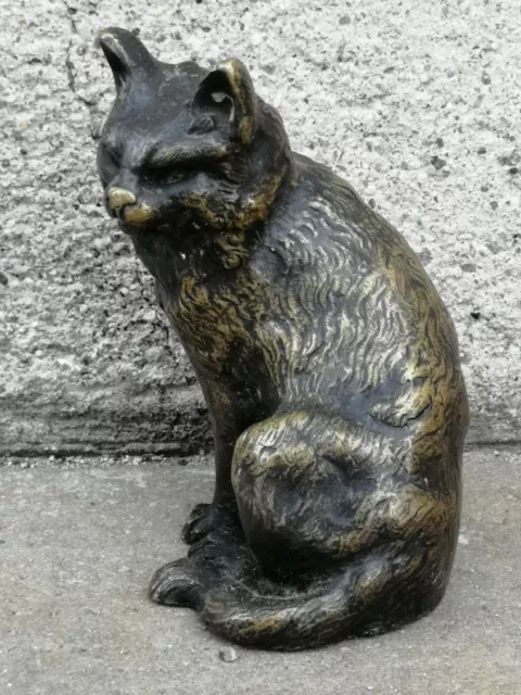 Ancien sculpture chat en  bronze de Vienne ? Cat