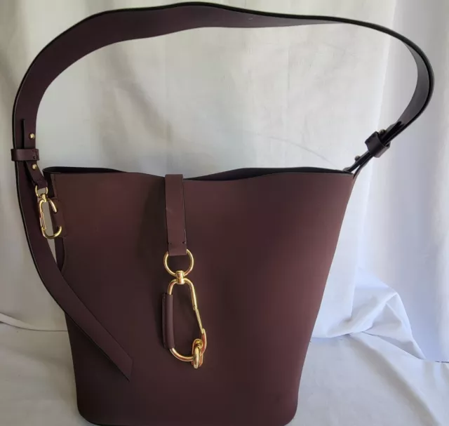 ZAC Zac Posen womens Belay Bucket Bag, Navy, One Size US: Handbags
