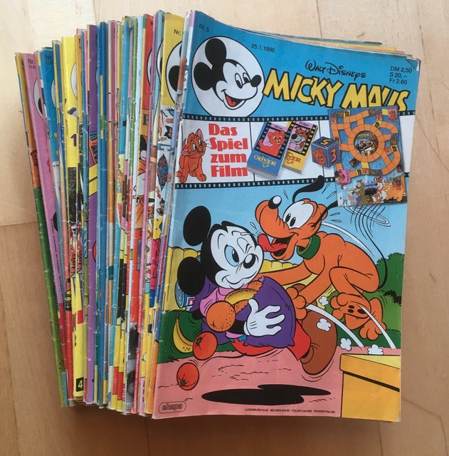 Micky Maus Jahrgang 1990 - 59 Hefte (zum Teil das erste mal in der DDR)