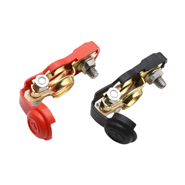1 Pair Car Battery Terminal Quick Connector Cable Positive Negative Clamp Parts