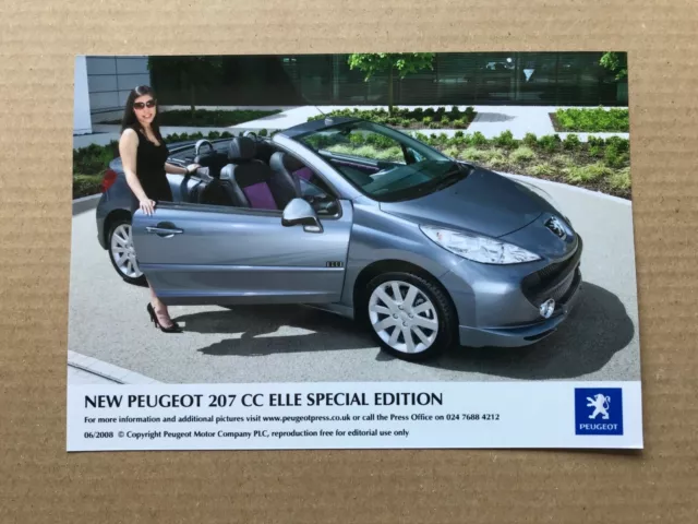 2008 Peugeot 207 CC Elle Special Edition Press Photograph