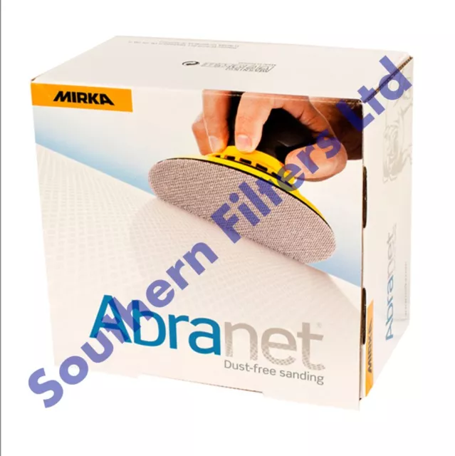 Mirka Abranet 125mm (5") Sanding Discs - Box of 50 - Mix grit available!!!!!!