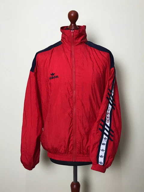 90S ADIDAS 3 Stripe Blue Yellow Sewn Full Zip Lined Jacket Pants 
