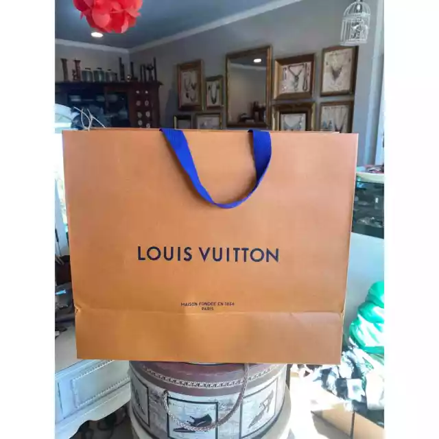 Genuine Louis Vuitton Paper Shopping Gift Bag 14x9.75x4.25