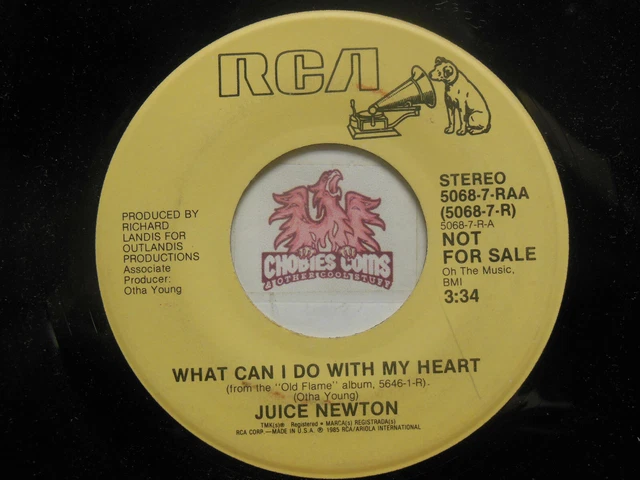 JUICE NEWTON What Can I Do With My Heart Used Vinyl Record 7 