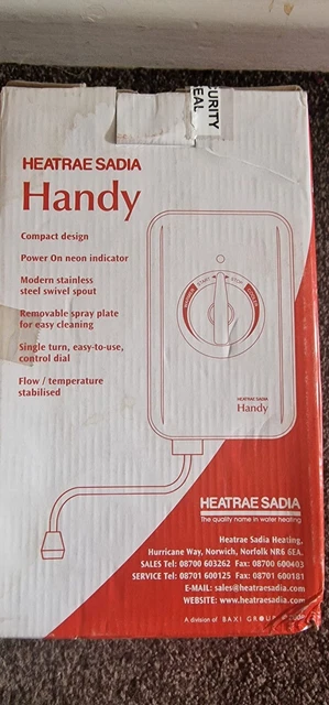 HEATRAE SADIA HANDY Handwash 3.1kW Instantaneous Hot Water Hand Wash For  Sinks £34.00 - PicClick UK