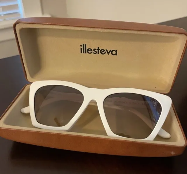 Illesteva Lisbon White Sunglasses