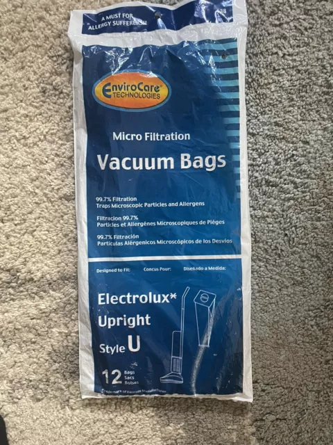 3 Bags for Electrolux Upright Vacuum Cleaner  STYLE U Opened package Read!
