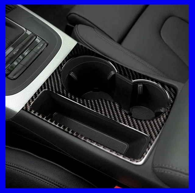 Kit Fibre De Carbone Pour Console Centrale Audi Q2 - Accessoire Intérieur Design, Installation Facile