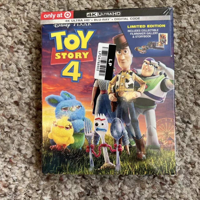NEW Target Exclusive TOY STORY 4, 4K Ultra HD + Blu-Ray + Digital Code, SEALED
