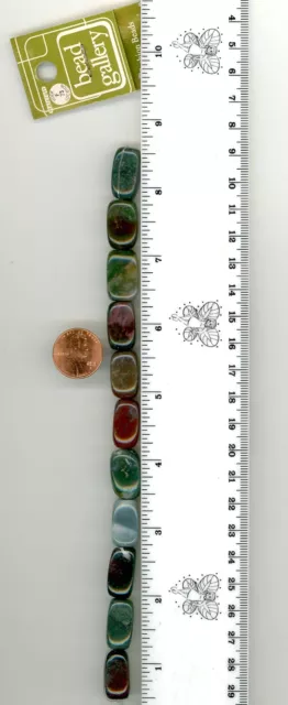 Fancy Leopard Red Green Jasper Stone Large Nuggets Bead Gallery Strand