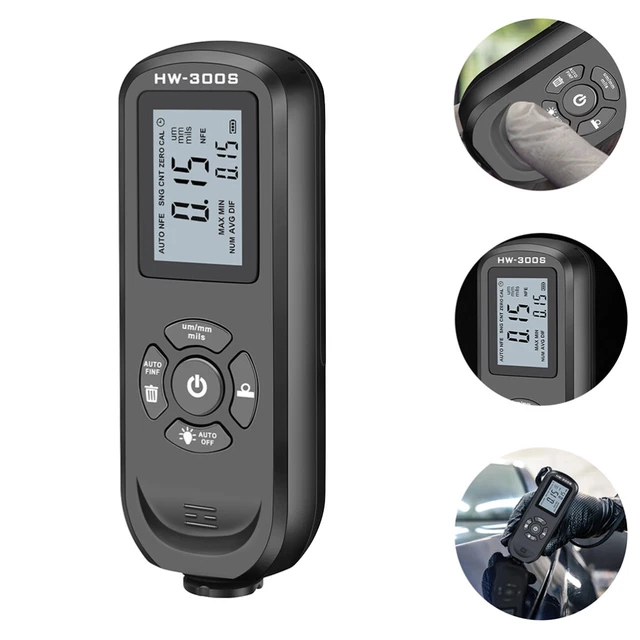 COATING THICKNESS GAUGE Measuring Instruments Paint Meter Car £16.99 ...