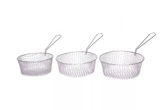 Round replacement frying basket / Chips pan general purpose Fry basket