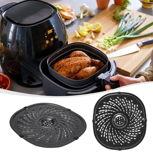 Teglia in Silicone per Friggitrice ad Aria, 19cm Cestino per Friggitrice ad Aria in Silicone, Accessori per Friggitrice ad Aria Riutilizzabile per Friggitrici, Forni Microonde, Stampi per Torte