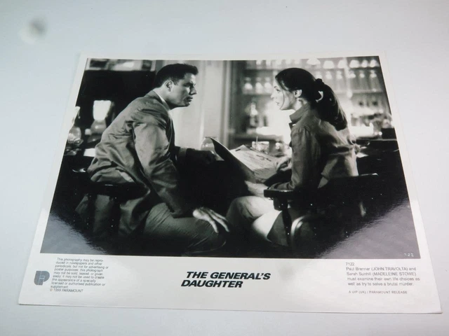 Film MOVIE PUBLICITY Photograph Film Still THE GENERAL'S DAUGHTER Travolta Stowe
