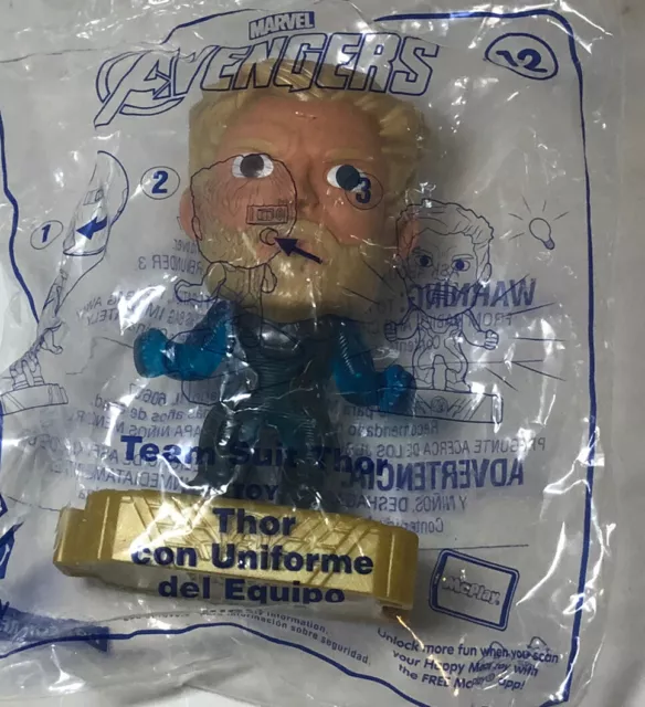 McDonald's 2019 Team Suit Thor Avengers Endgame Marvel New Happy Meal Toy #12