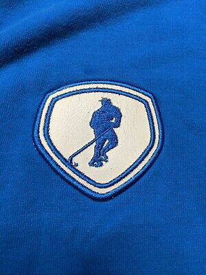 Gong Show Hockey Hoodie Sweatshirt Mens Size Large Blue Big Logo Polo Gongshow 3