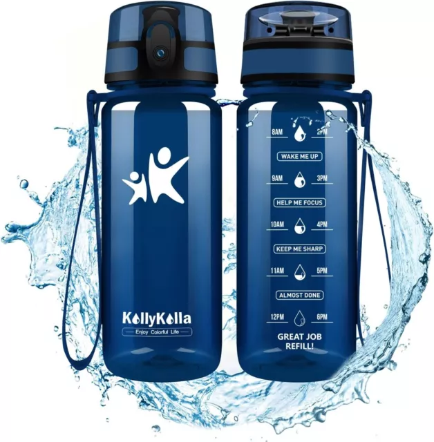 KollyKolla Gourde Sport Gourde Enfant - 350ml, Bouteille d'eau Reutilisable sans