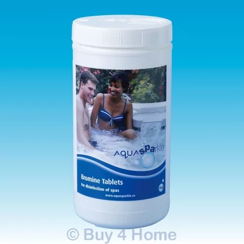 Aquasparkle 1kg Bromine Tablets for Hot Tub Spa Swimming Pool Chemicals