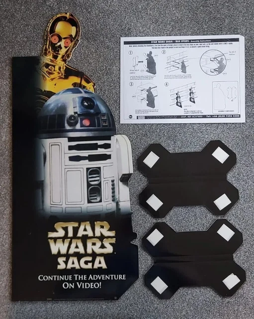 Stars Wars Saga Trilogy - Bus Stop Shelf Sign - Promotional / Promo - Mega Rare