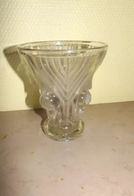 Vase Verre Ancien Art-Déco