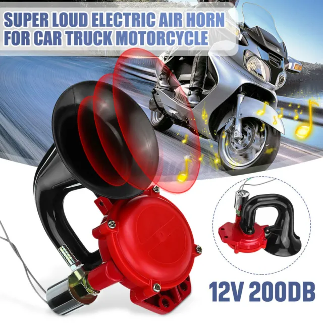12V 200DB ELEKTRISCHE Hupe Horn Superlaute Lufthupe PKW LKW Motorrad  Wasserdicht EUR 15,49 - PicClick DE