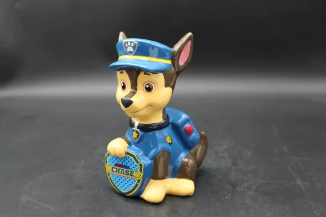 Paw Patrol Chase Ceramic Coin Piggy Bank - 8" x 5" Collectible 2017